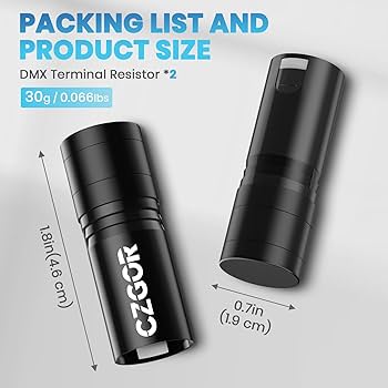 Amazon.com: CZGOR 3-Pin DMX Terminator 2 Pack, 120 Ohm XLR